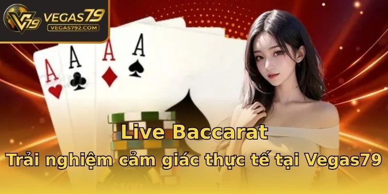 Live Baccarat - Trải nghiệm cảm giác thực tế tại Vegas79